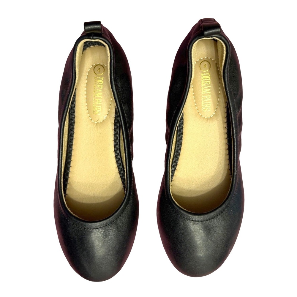 Dream‎ Pairs Girls Ballet Flats Round Toe Black Classic School Dressy Shoes Sz 4